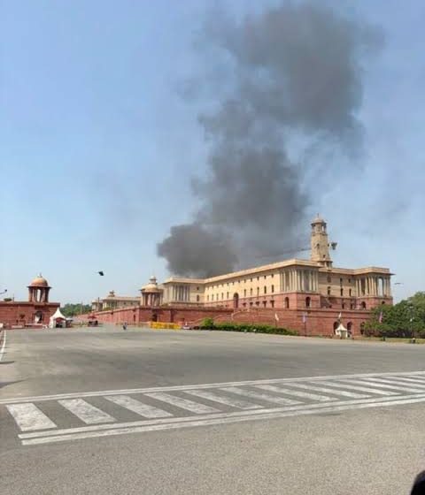 Delhi North Block Fire