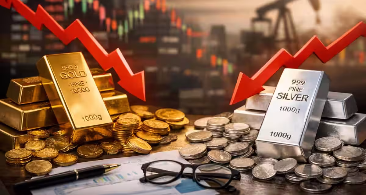 Gold and Silver Prices Fall