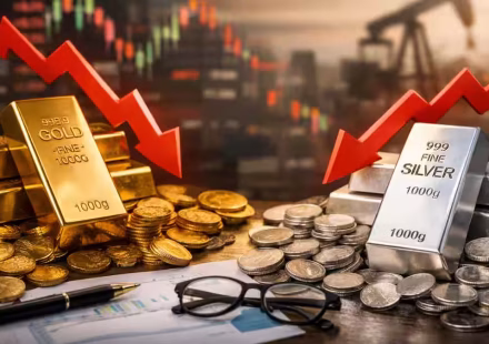 Gold and Silver Prices Fall