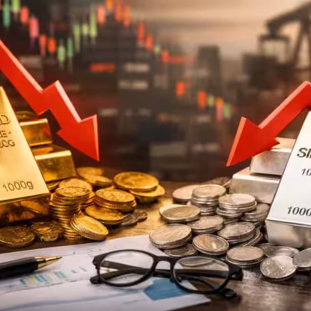 Gold and Silver Prices Fall