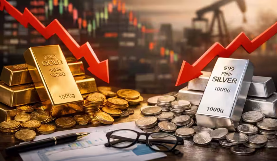 Gold and Silver Prices Fall Gold and Silver Prices Fall