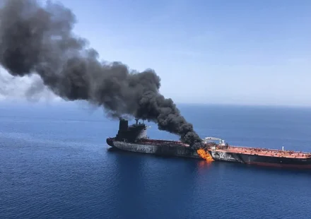 Strait of Hormuz tanker explosion
