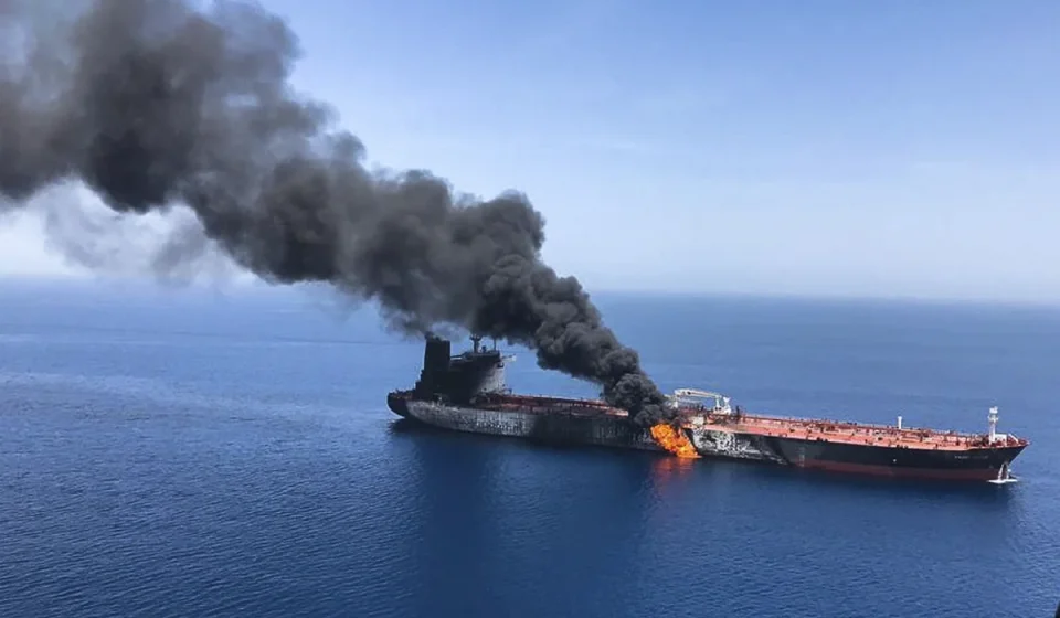 Strait of Hormuz tanker explosion Strait of Hormuz tanker explosion